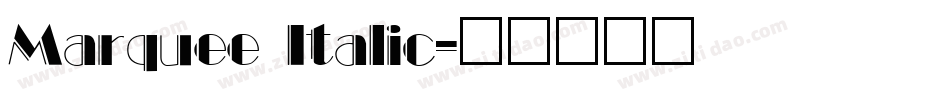 Marquee Italic字体转换